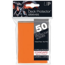 Ultra Pro Standard Card Sleeves Orange Standard (50ct) Standard Size Card Sleeves